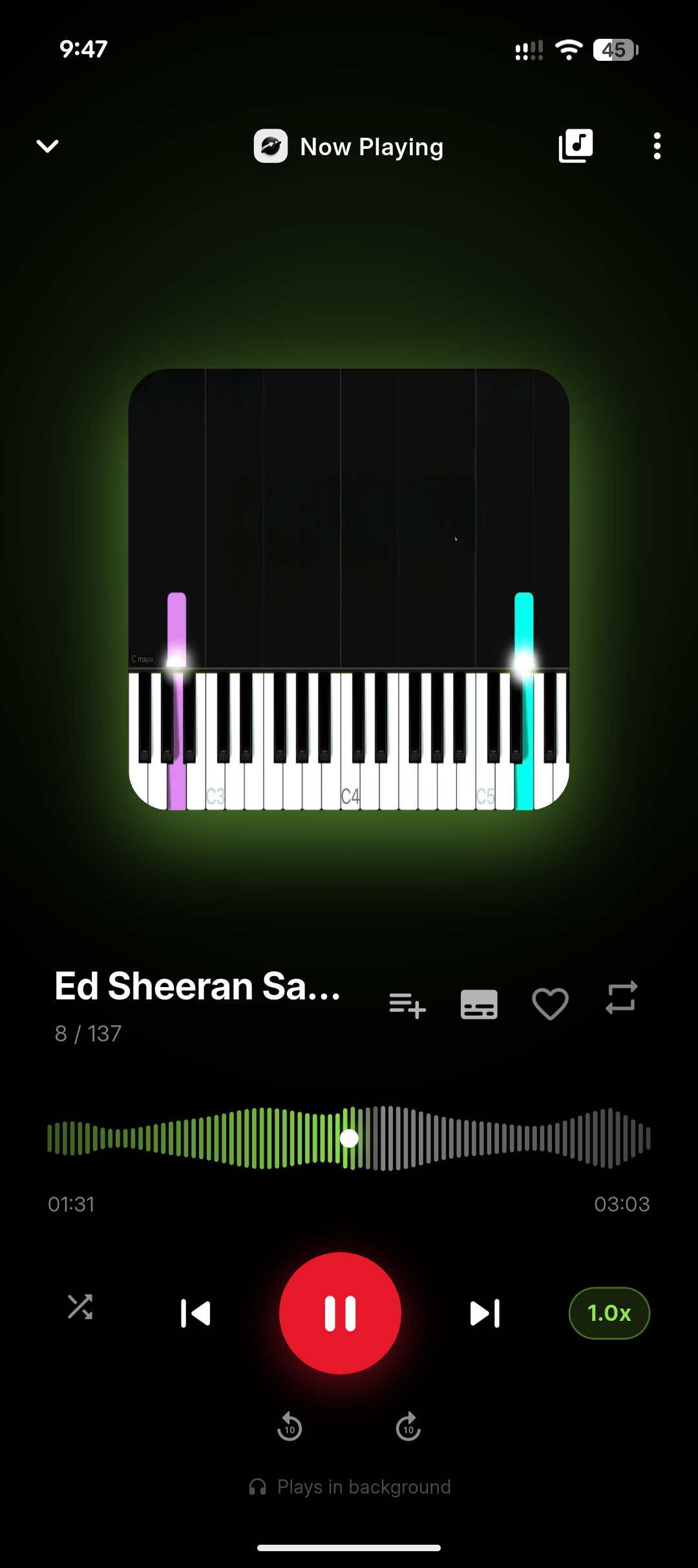 Web Aura music player