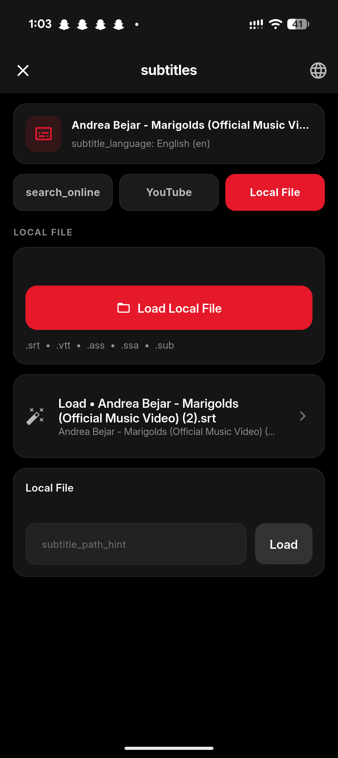 Web Aura subtitles fetcher